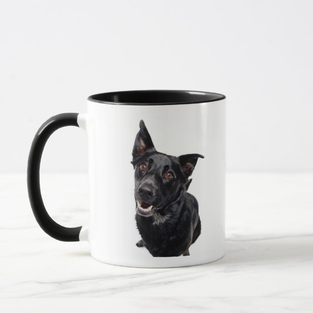 Black Dog Mug (Left)