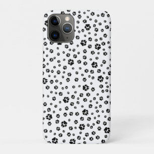 Black Dog Paw Prints iPhone 11 Pro Case