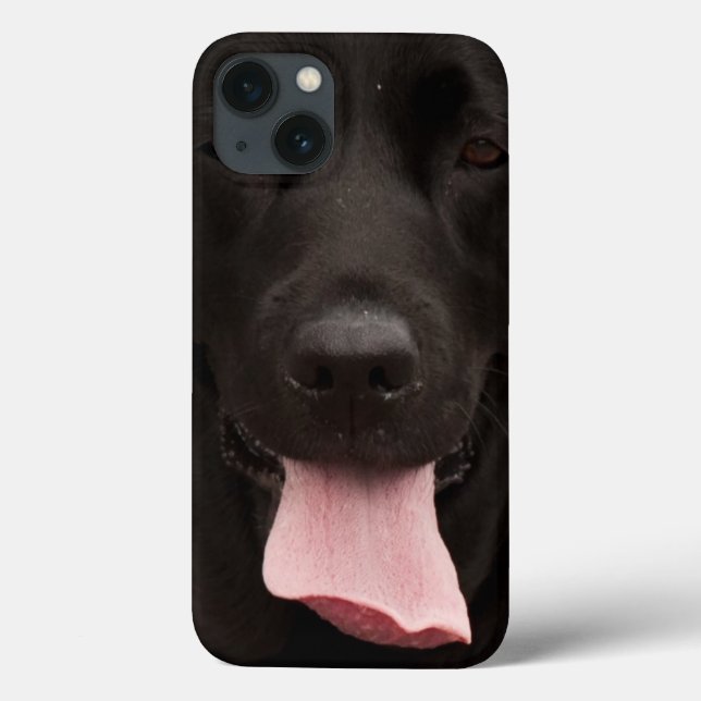 Black dog portrait Case-Mate iPhone case (Back)