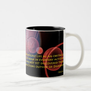 black dogen Two-Tone coffee mug