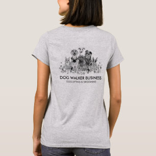 Black Dogs Services groomer walker sitter T-Shirt