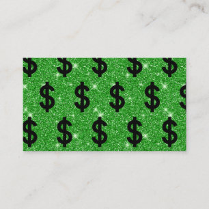 Black Dollar Sign Money Cash Entrepreneur Finance Business Card