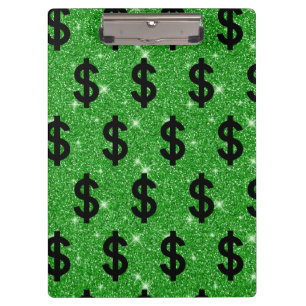 Black Dollar Sign Money Entrepreneur Wall Street Clipboard