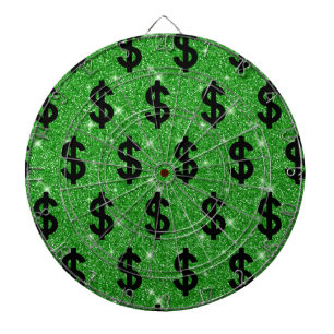 Black Dollar Sign Money Entrepreneur Wall Street Dartboard