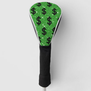 Black Dollar Sign Money Entrepreneur Wall Street Golf Head Cover