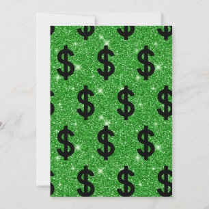 Black Dollar Sign Money Entrepreneur Wall Street Invitation