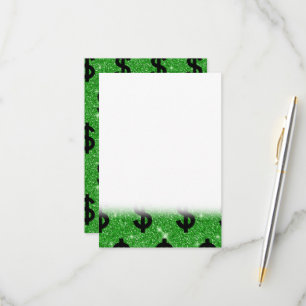 Black Dollar Sign Money Entrepreneur Wall Street RSVP Card