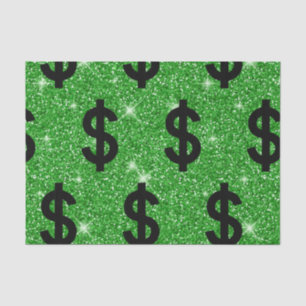Black Dollar Sign Money Entrepreneur Wall Street Tissue Paper