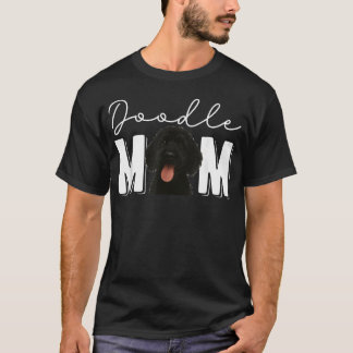 Black Doodle Mum Black Goldendoodle Owner Black T-Shirt
