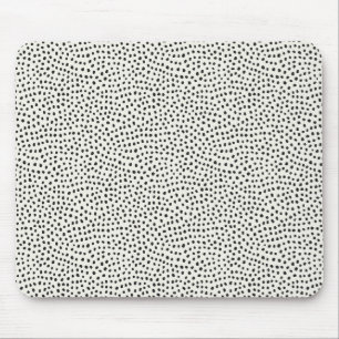 Black Dot Pattern Mouse Pad