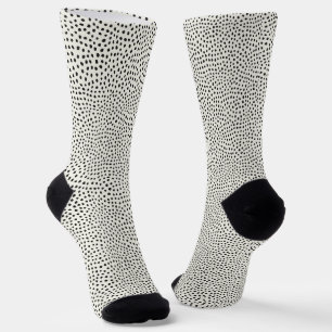Black Dot Pattern Socks