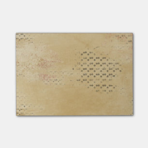 Black Dots torn Kraft Paper collage background Post-it Notes