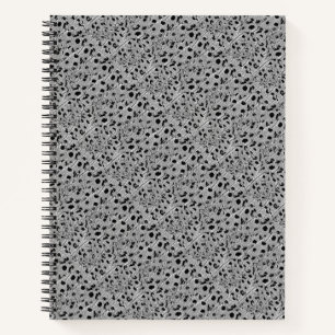 Black Dotted Spiral Notebook