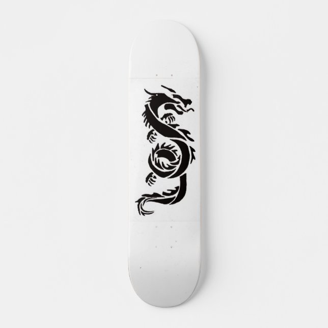 Black dragon 7 3/4" Skateboard Deck (Front)