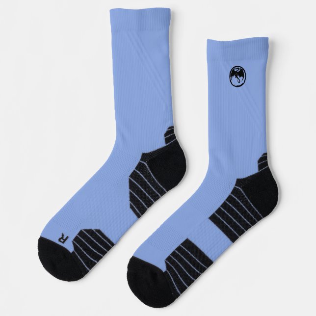 Black Dragon blue high performance socks (Left)