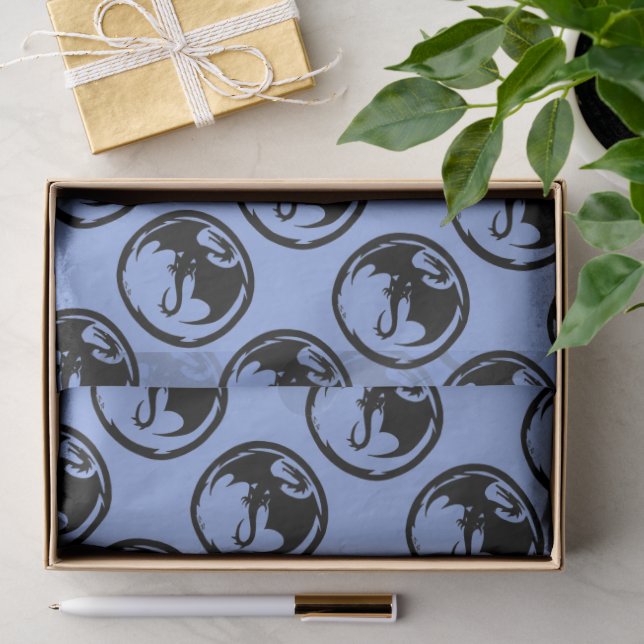 Black Dragon blue tissue paper medium (Gift)