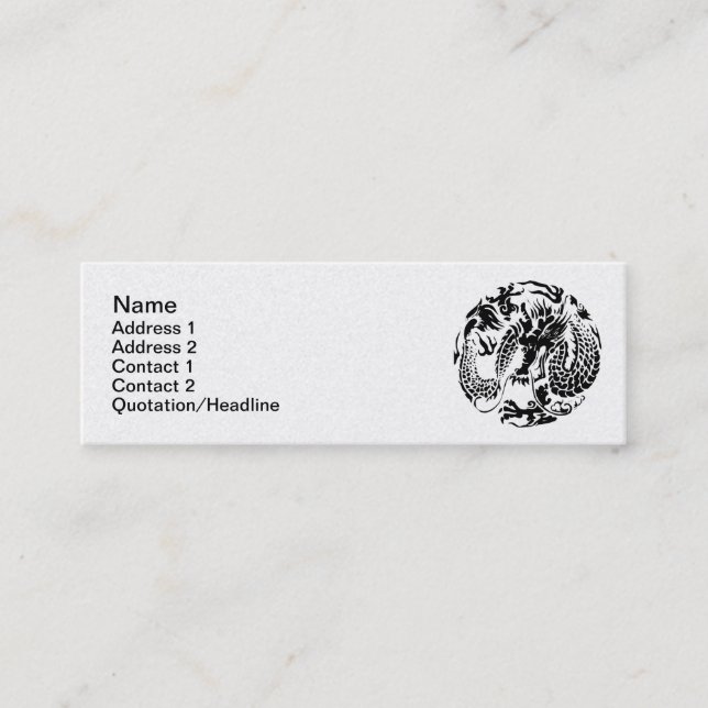 Black Dragon Business Card (Front)
