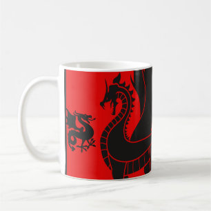 black dragon coffee mug