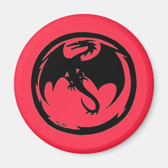 Black Dragon Coral magnet (Front)