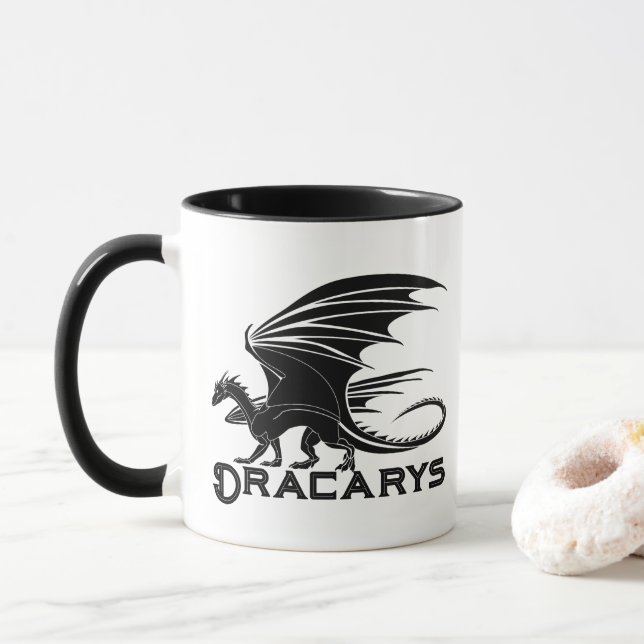 Black Dragon “Dracarys” Power Mug (With Donut)