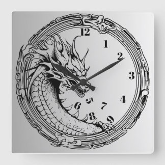 Black Dragon  Eating the Time  Wall Clock 