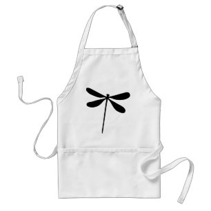 black dragon fly icon standard apron
