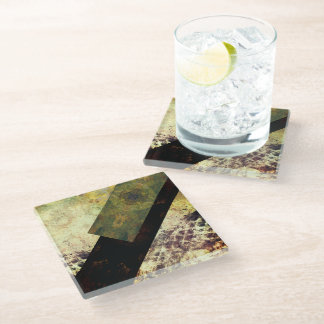 black dragon- glass coaster