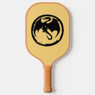Black Dragon gold and tan pickleball paddle
