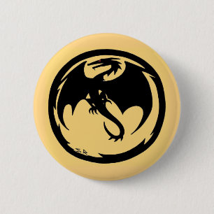Black Dragon gold button