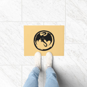 Black Dragon Gold doormat