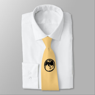 Black Dragon Gold necktie