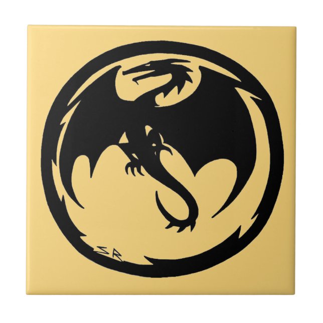 Black Dragon Gold small tile (Front)