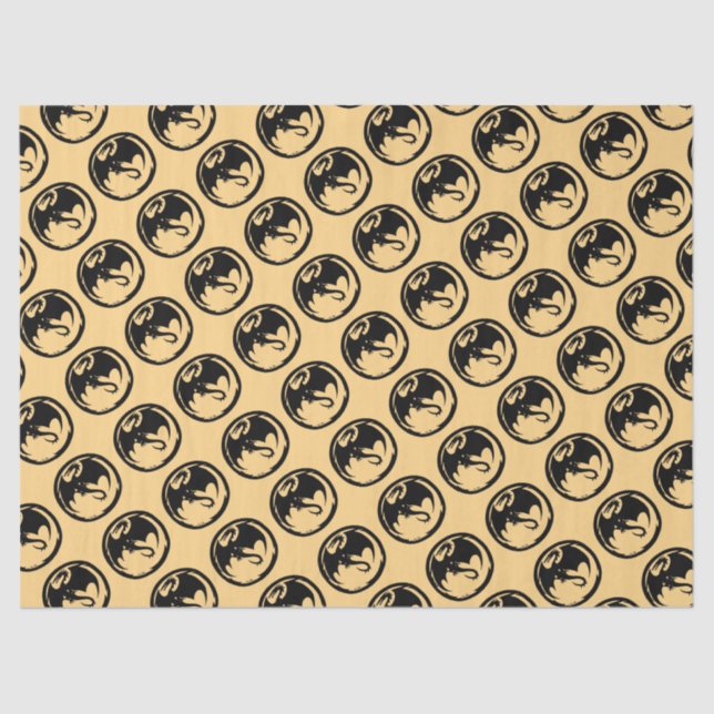 Black Dragon gold tissue paper medium (Front)