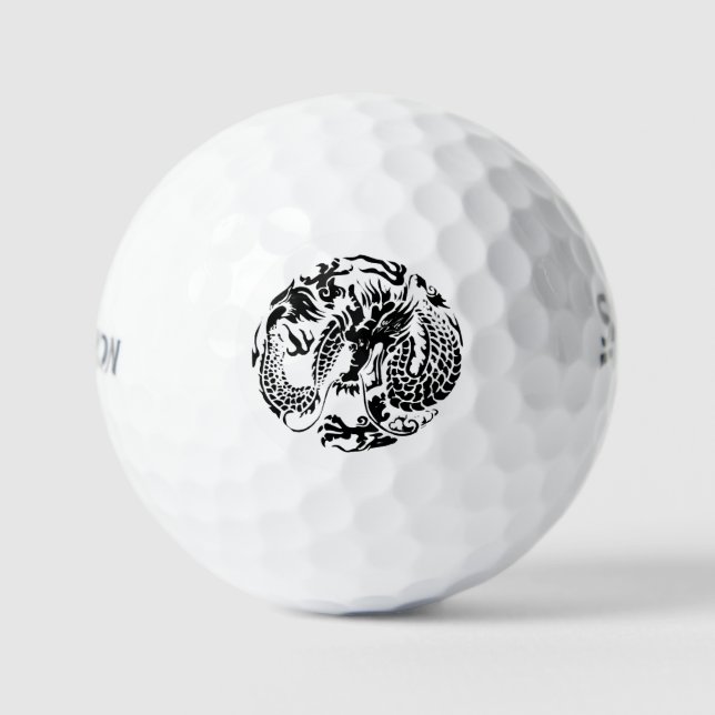 Black Dragon Golf Balls (Front)