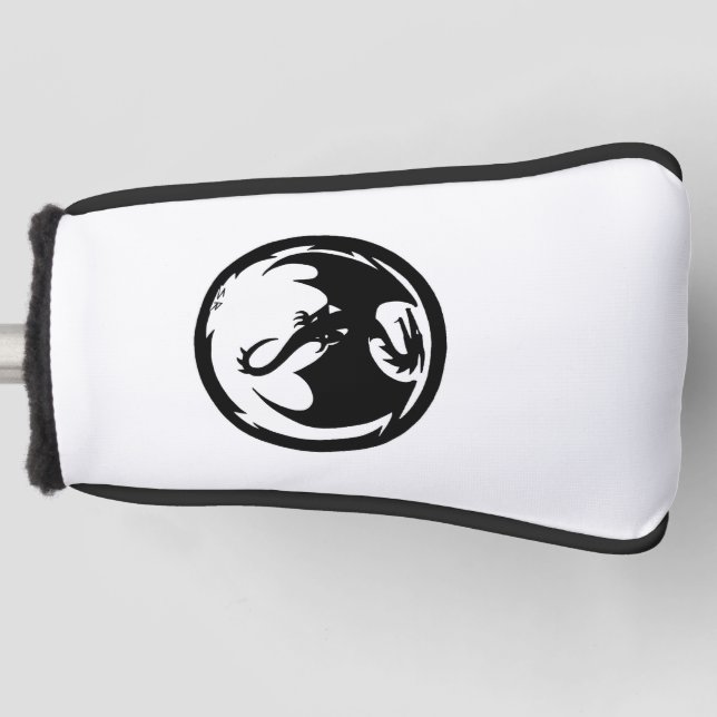 Black Dragon golf club putter cover (Front)