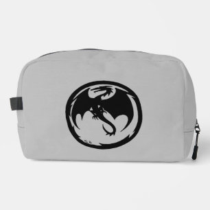 Black Dragon grey dopp kit toiletry bag