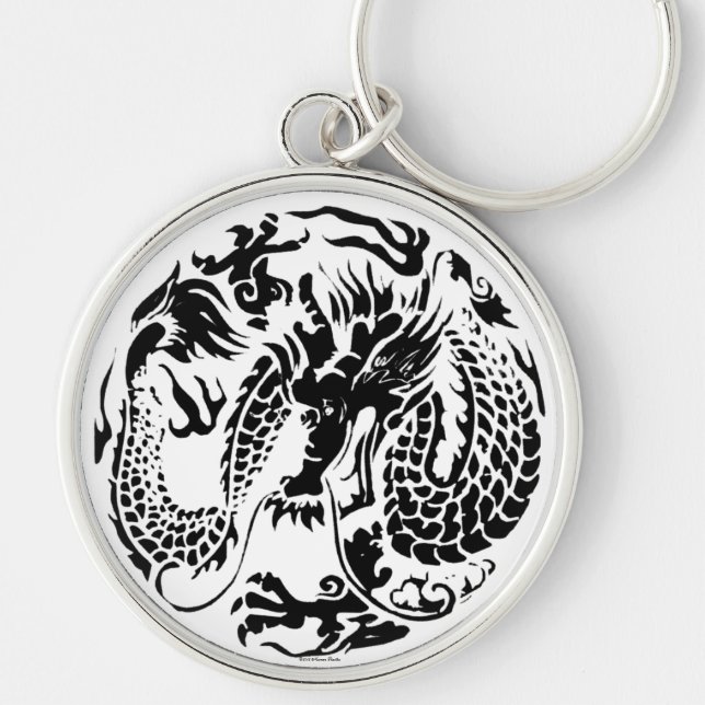 Black Dragon Keychain (Front)