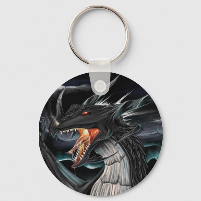 Black Dragon Keychain (Front)
