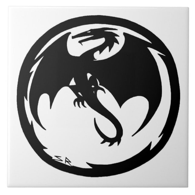 Black Dragon large tile (Front)