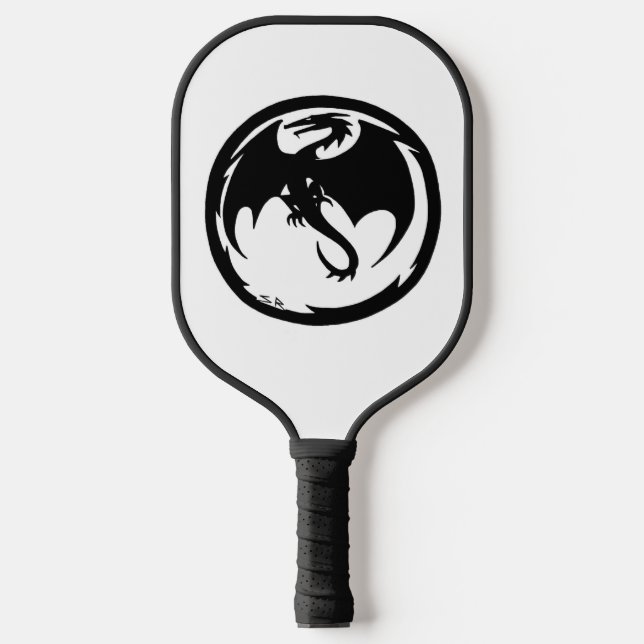 Black Dragon pickleball paddle (Front)