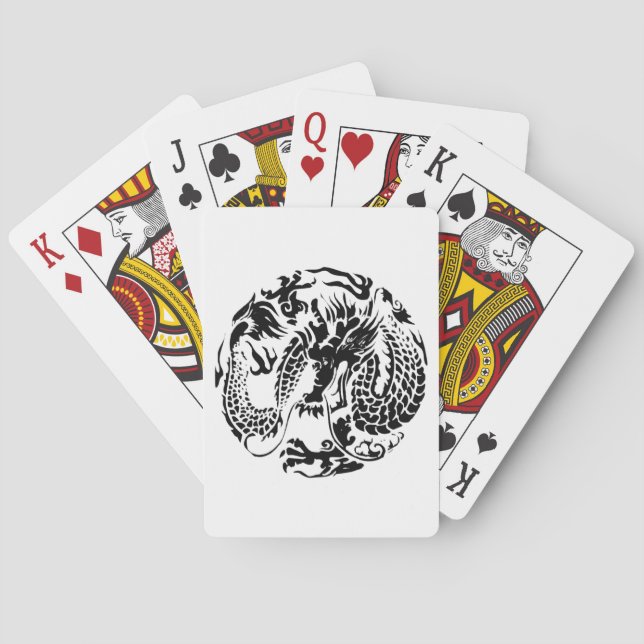 Black Dragon Playing Cards (Back)