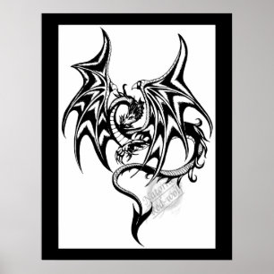Black-dragon Poster