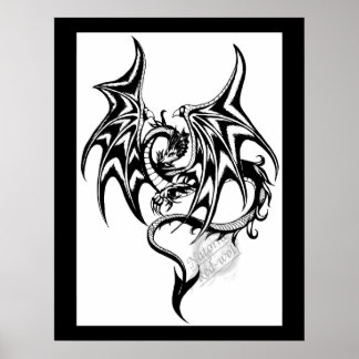 Black-dragon Poster