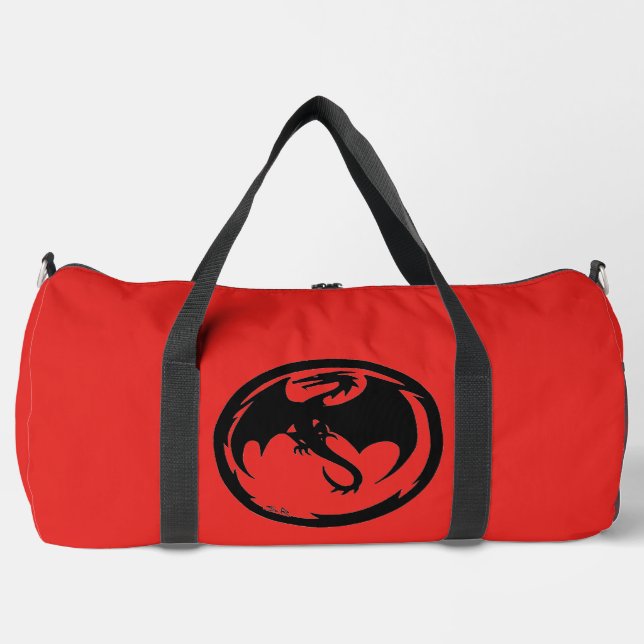 Black Dragon red duffel bag (Front)