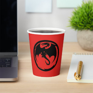 Black Dragon red paper cups