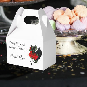 Black Dragon Red Roses Fantasy Favour Box