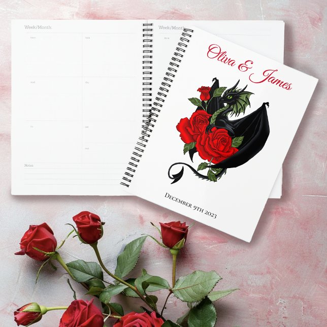 Black Dragon Red Roses Fantasy Wedding Planner (Creator Uploaded)