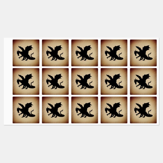 Black Dragon Rustic Background (Sheet)