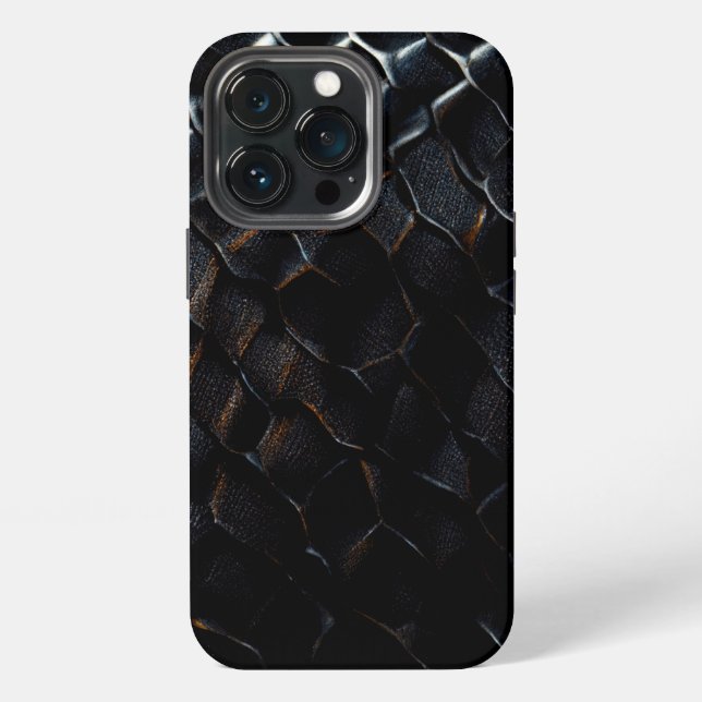 Black dragon scale iphone case (Back)