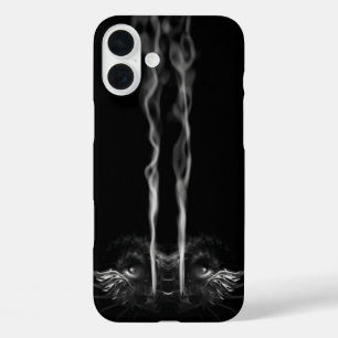 Black Dragon Smoke iPhone 16 Plus Case